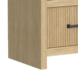 Ridgemont Natural 4-Piece Entertainment Center with 70" TV Console - Ornate Home