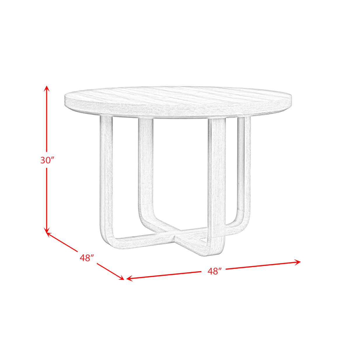 Ridgemont Natural 5-Piece Standard Height Dining Set with Round Table & Four Chairs