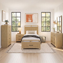 Ridgemont Natural 5-Piece Twin Storage Bedroom Set