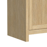 Ridgemont Natural 82" TV Console with 23" Fireplace Insert (Ships in 2 Boxes) - Ornate Home