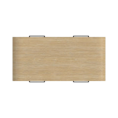Ridgemont Natural Coffee Table with Casters/Push Through Drawer - Ornate Home