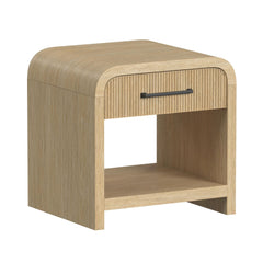 Ridgemont Natural End Table with USB - Ornate Home