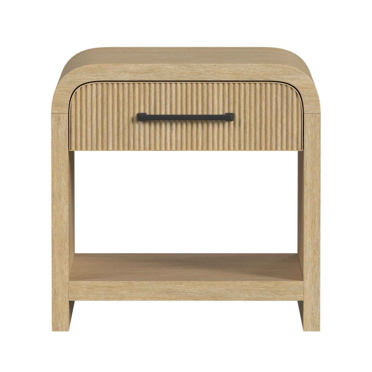 Ridgemont Natural End Table with USB - Ornate Home