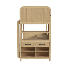 Ridgemont Natural Loft Bed Bunk Bed - Ornate Home