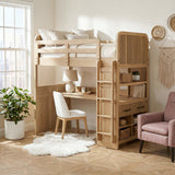 Ridgemont Natural Loft Bed Bunk Bed - Ornate Home