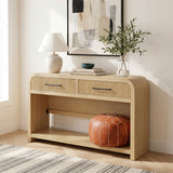 Ridgemont Natural Sofa Table with Bottom Shelf - Ornate Home