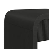 Ridgemont Black with Grain End Table with USB