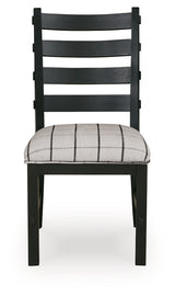 Ridgester Beige/Black Dining Chair (Set of 2) (Online Special Price) - Ornate Home