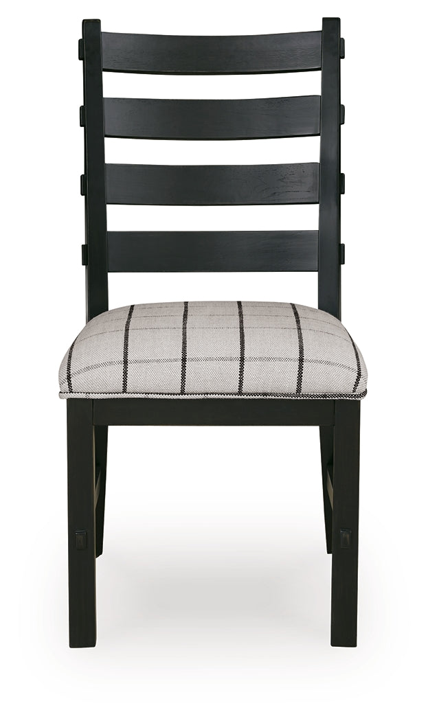 Ridgester Beige/Black Dining Chair (Set of 2) (Online Special Price) - Ornate Home