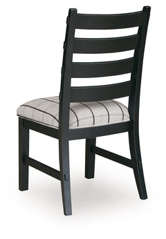 Ridgester Beige/Black Dining Chair (Set of 2) - Ornate Home