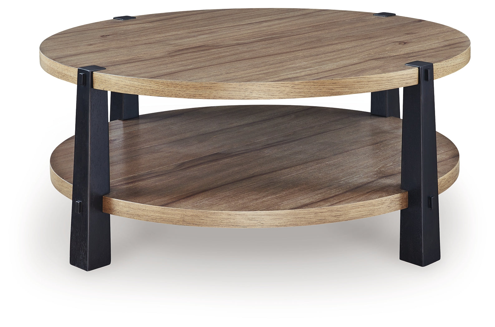Ridgester Light Brown/Black Coffee Table (Online Special Price) - Ornate Home