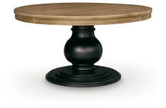 Ridgester Light Brown/Black Dining Table - Ornate Home