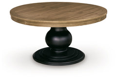 Ridgester Light Brown/Black Dining Table - Ornate Home