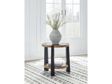 Ridgester Light Brown/Black End Table - Ornate Home