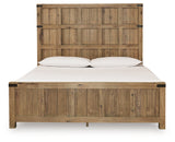 Ridgester Light Brown California King Panel Bed (Online Special Price) - Ornate Home