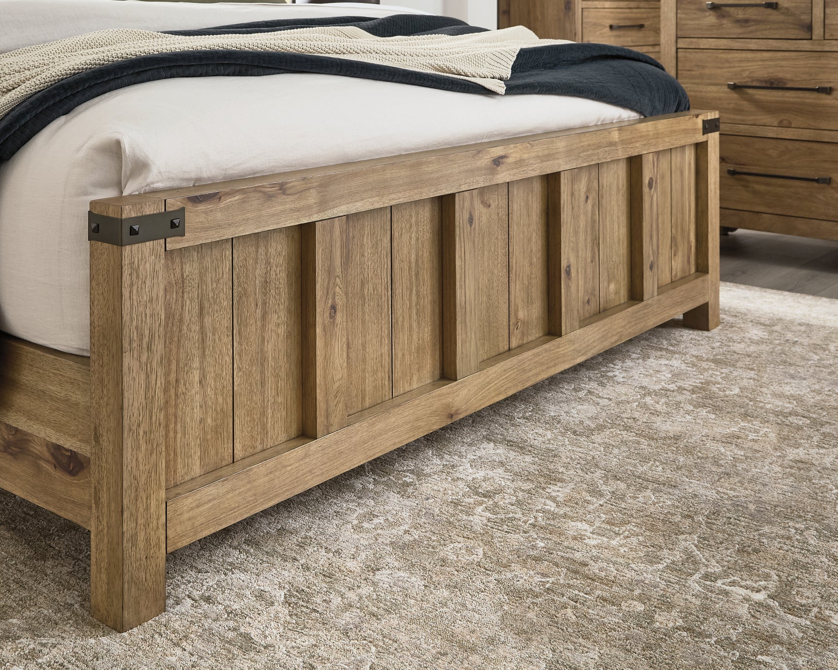 Ridgester Light Brown California King Panel Bed (Online Special Price) - Ornate Home
