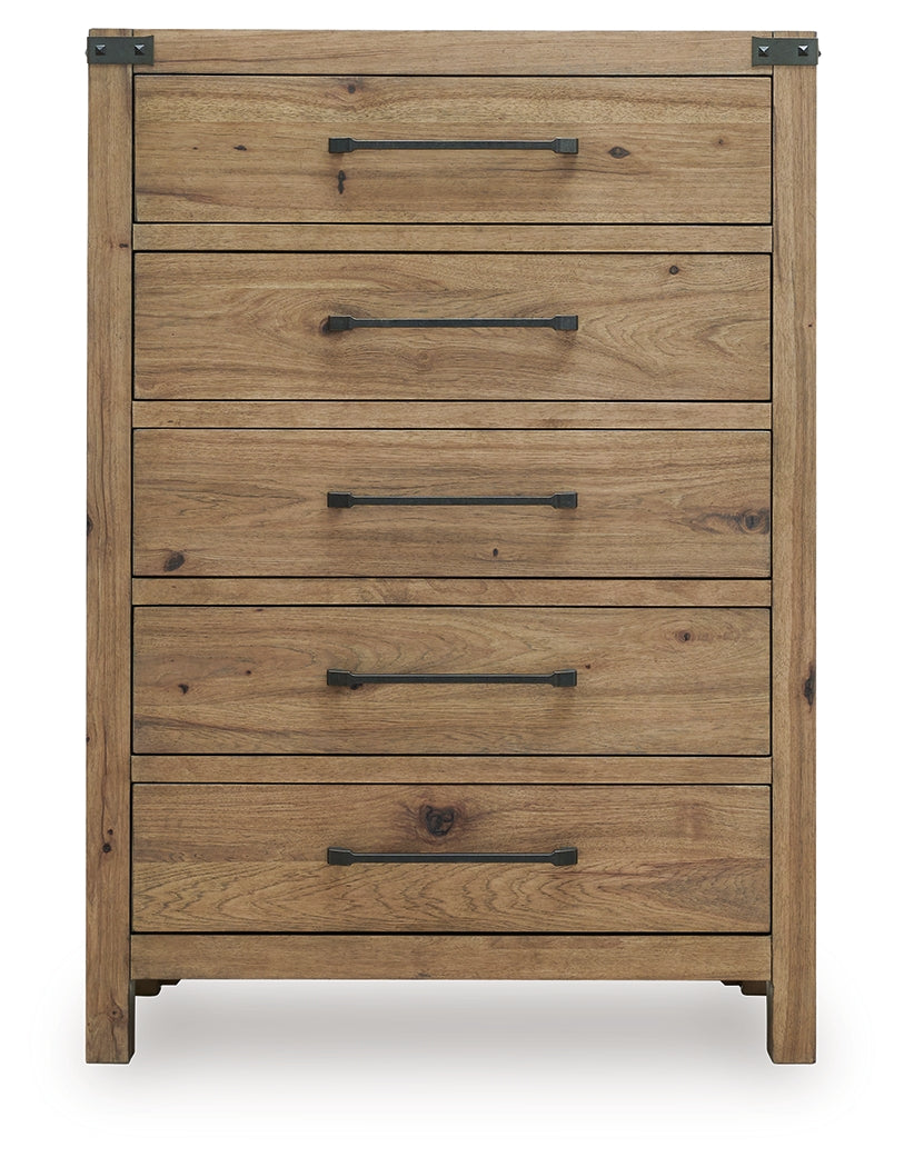 Ridgester Light Brown Chest of Drawers (Online Special Price) - Ornate Home