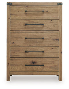 Ridgester Light Brown Chest of Drawers - Ornate Home