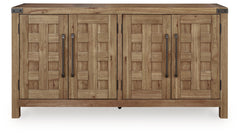 Ridgester Light Brown Dining Server - Ornate Home