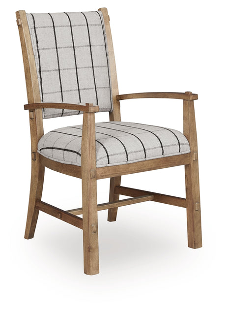 Ridgester Light Brown Extension Dining Table, 2 Arm Chairs and 4 Side Chairs - Ornate Home
