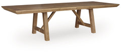 Ridgester Light Brown Extension Dining Table, 2 Arm Chairs and 4 Side Chairs - Ornate Home