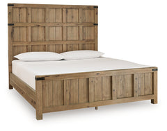 Ridgester Light Brown King Panel Bed - Ornate Home