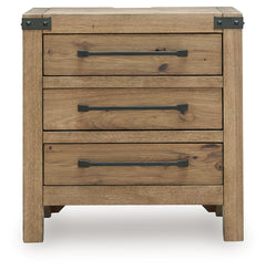 Ridgester Light Brown Nightstand - Ornate Home