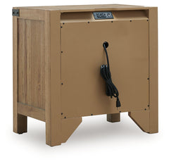 Ridgester Light Brown Nightstand - Ornate Home