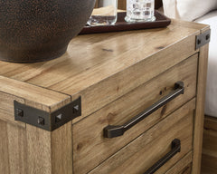Ridgester Light Brown Nightstand - Ornate Home