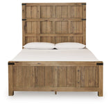Ridgester Light Brown Queen Panel Bed (Online Special Price) - Ornate Home