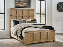 Ridgester Light Brown Queen Panel Bed - Ornate Home