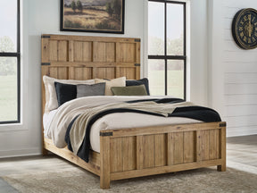 Ridgester Light Brown Queen Panel Bed - Ornate Home