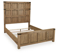 Ridgester Light Brown Queen Panel Bed - Ornate Home