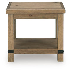 Ridgester Light Brown Rectangular End Table - Ornate Home