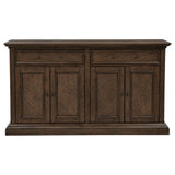 Ridgewell Dark Oak 2-drawer 4-door Dining Server - Ornate Home