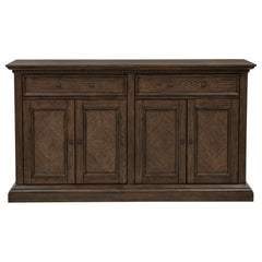 Ridgewell Dark Oak 2-drawer 4-door Dining Server - Ornate Home