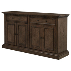 Ridgewell Dark Oak 2-drawer 4-door Dining Server - Ornate Home