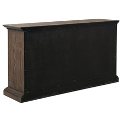 Ridgewell Dark Oak 2-drawer 4-door Dining Server - Ornate Home