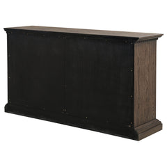 Ridgewell Dark Oak 2-drawer 4-door Dining Server - Ornate Home
