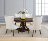 Ridgewell Dark Oak 5-piece Round Pedestal Dining Set - Ornate Home