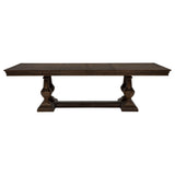 Ridgewell Dark Oak 9-piece Rectangular Trestle Dining Set - Ornate Home