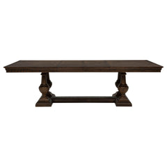 Ridgewell Dark Oak 9-piece Rectangular Trestle Dining Set - Ornate Home