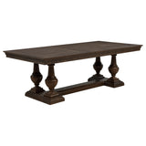 Ridgewell Dark Oak Rectangular Trestle Dining Table - Ornate Home