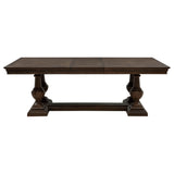 Ridgewell Dark Oak Rectangular Trestle Dining Table - Ornate Home