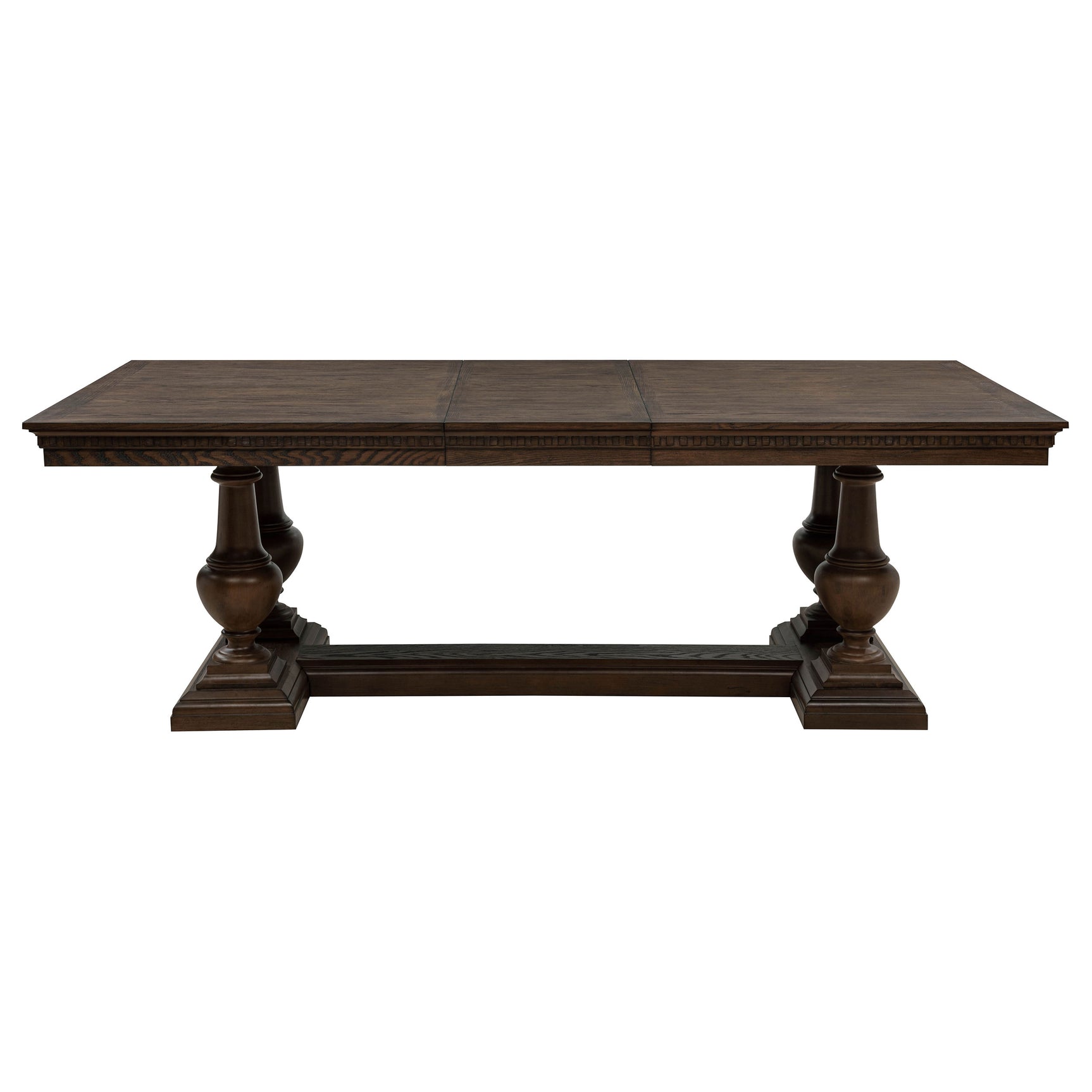 Ridgewell Dark Oak Rectangular Trestle Dining Table - Ornate Home
