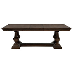 Ridgewell Dark Oak Rectangular Trestle Dining Table - Ornate Home
