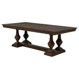 Ridgewell Dark Oak Rectangular Trestle Dining Table - Ornate Home