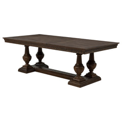 Ridgewell Dark Oak Rectangular Trestle Dining Table - Ornate Home