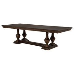 Ridgewell Dark Oak Rectangular Trestle Dining Table - Ornate Home