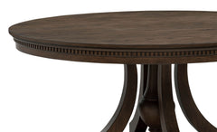 Ridgewell Dark Oak Round Pedestal Dining Table - Ornate Home